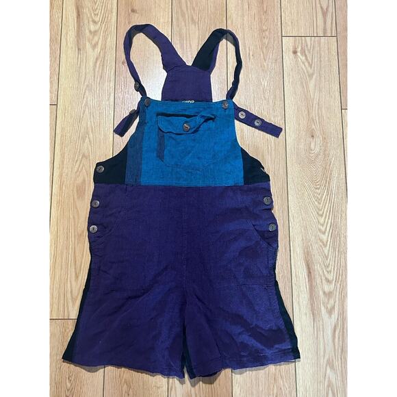 Shop Therapy - Jr's Size S - Adjustable Color Block Shorts Romper - 100% Cotton - Picture 1 of 7
